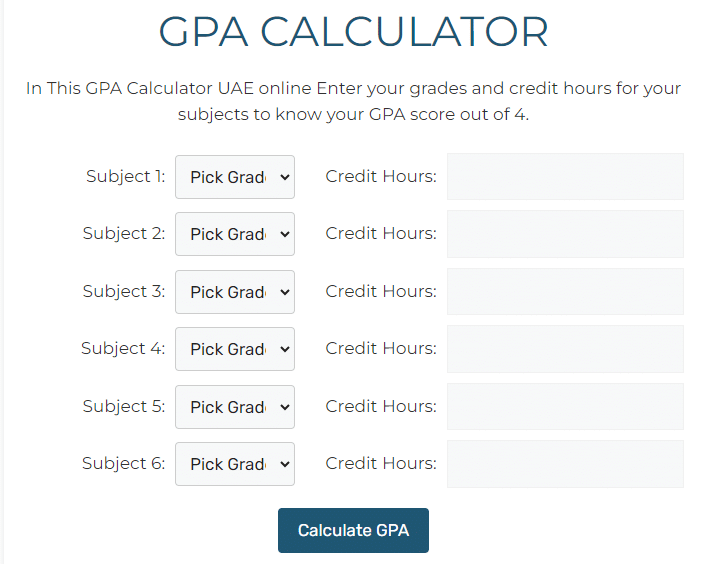 GPA-CALCUATOR-online