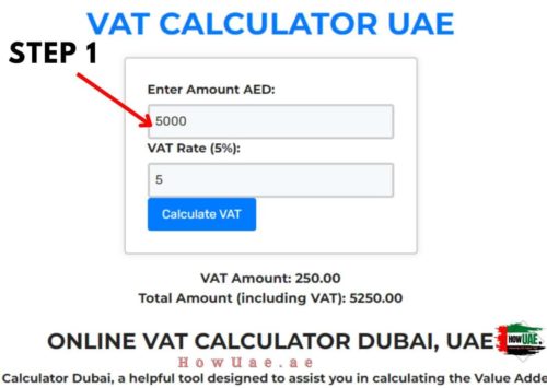 VAT CALCULATOR Dubai Online 2025