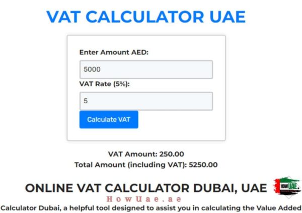 VAT CALCULATOR DUBAI ONLINE - HOW TO CALCULATE VAT IN UAE 2023