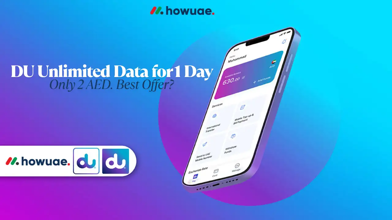 DU Unlimited Data for 1 Day Only 2 AED