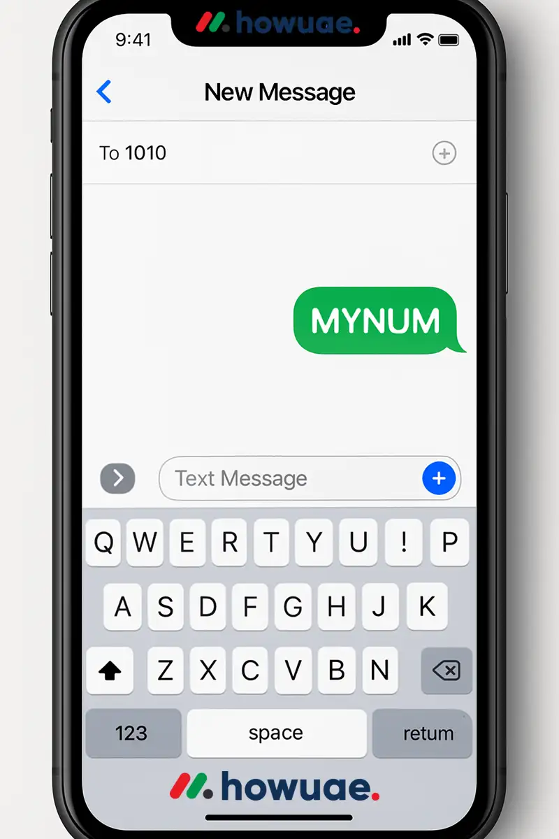 Method 3 SMS ‘MYNUM’ to 1010
