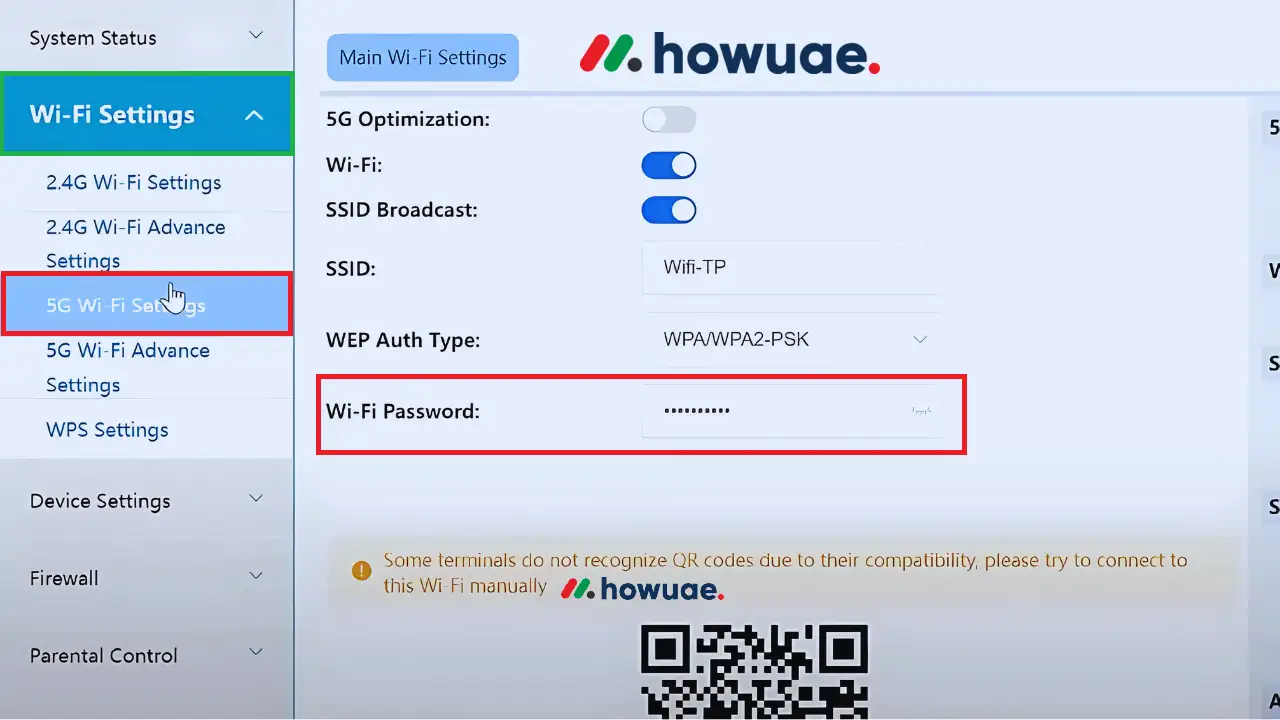 final step: go to Settings Wi-Fi  Security
