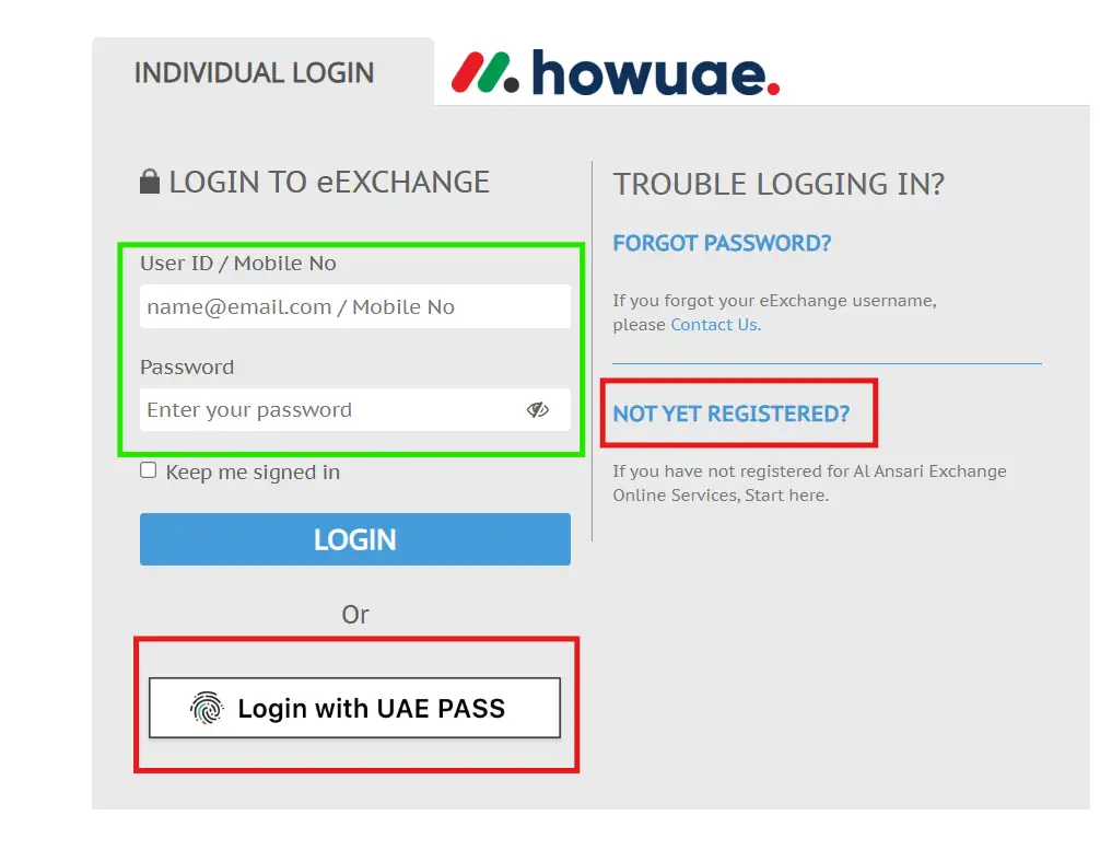 Online Balance Check via Al Ansari Website 2