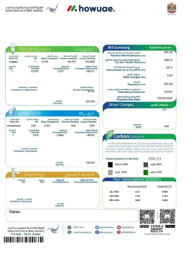 How to View Your FEWA Bill Online