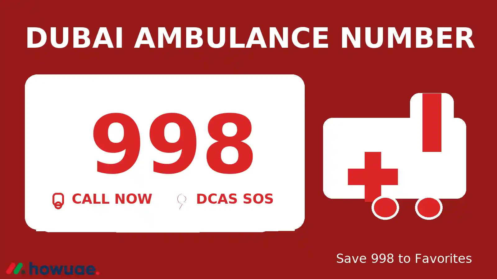 Emergency Numbers in UAE (2026): Dubai Ambulance, Police, Fire, Utilities 3 dubai_ambulance_number_banner_red