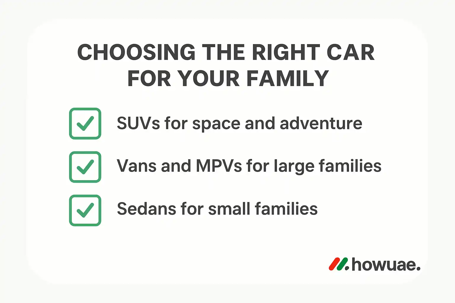 Choosing the Right Car for Your Family in UAE